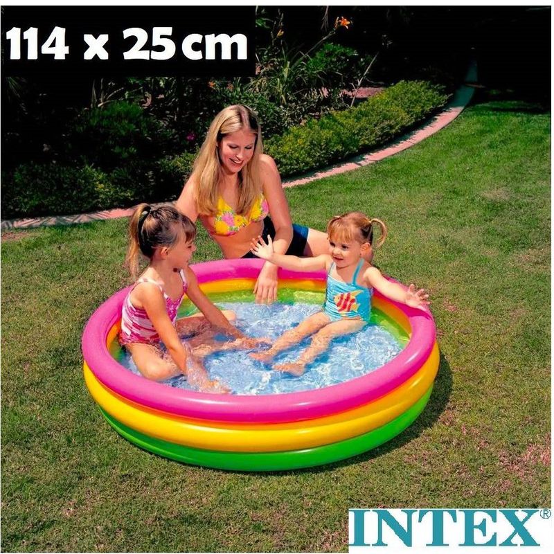 GENERICO - Piscina Arcoiris 114 x 25 cm Para Niños