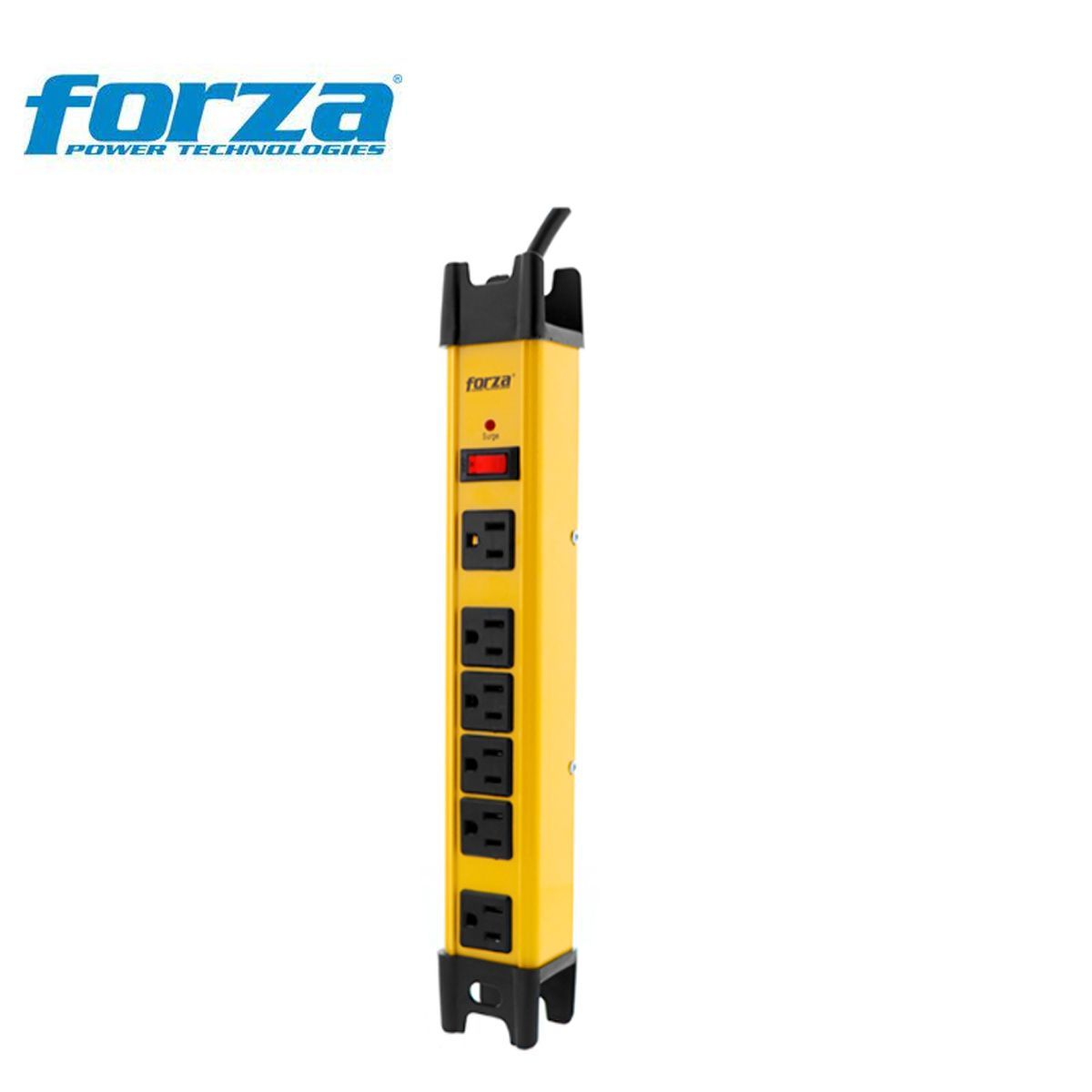 FORZA - Supresor De Picos Metalico 2200w 1200j 15a 6tomas Fsp-806