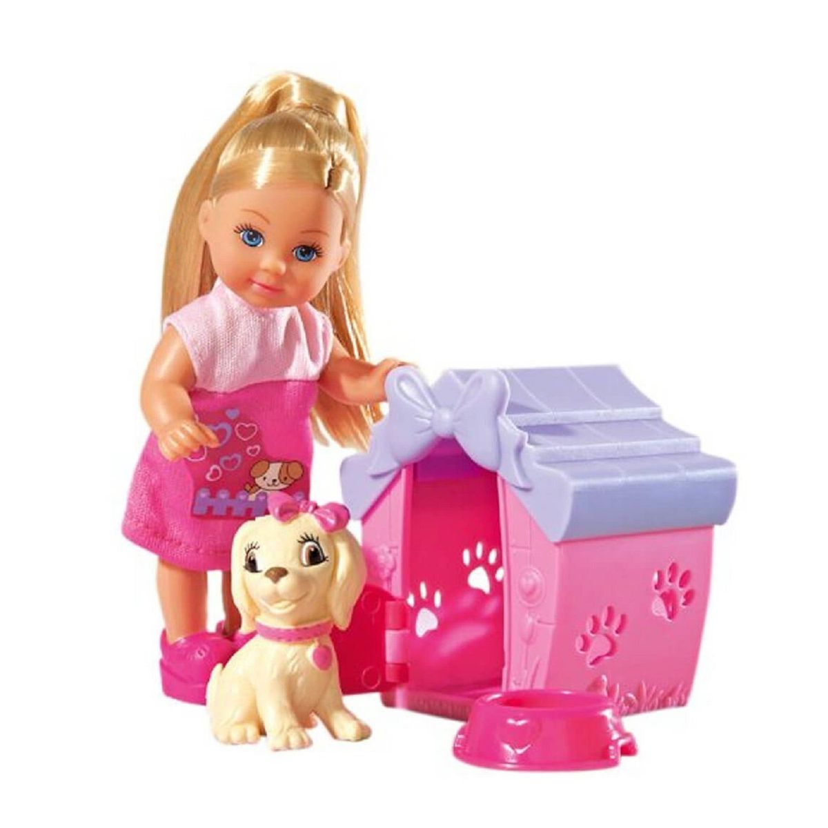 EVI LOVE - Juguete Muñeca Evi Love con Perrito Casa y Accesorios