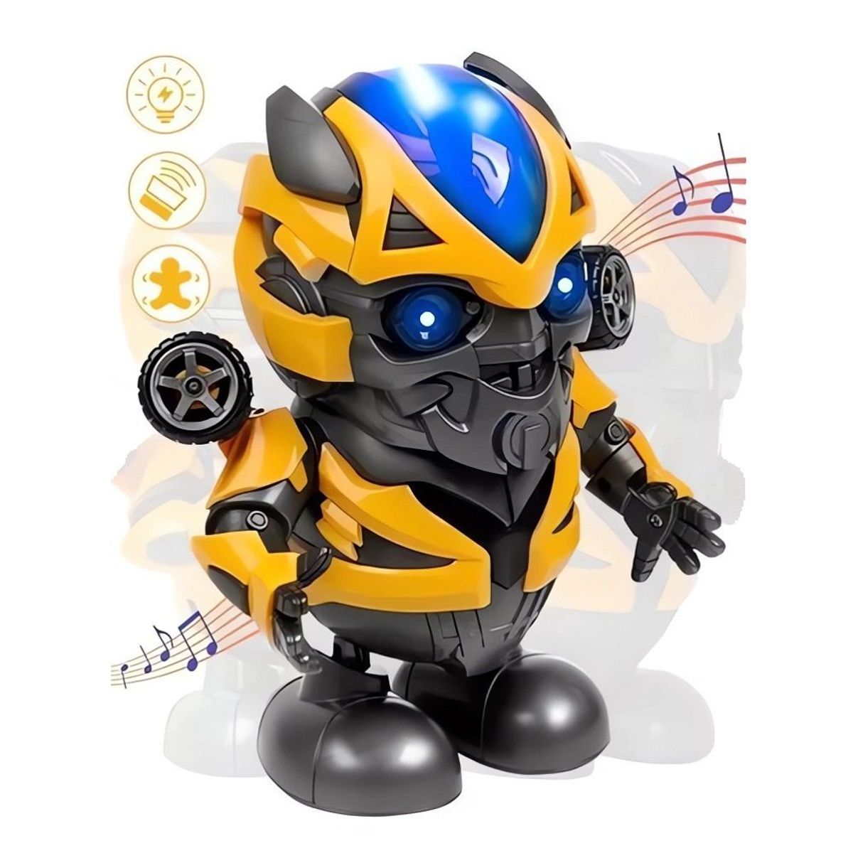 GENERICO - Robot Bailarín Musical y Luces Led Modelo Bumblebee