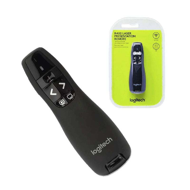 LOGITECH - Puntero Logitech R400 Wireless 15m Red Laser PN 910-001354