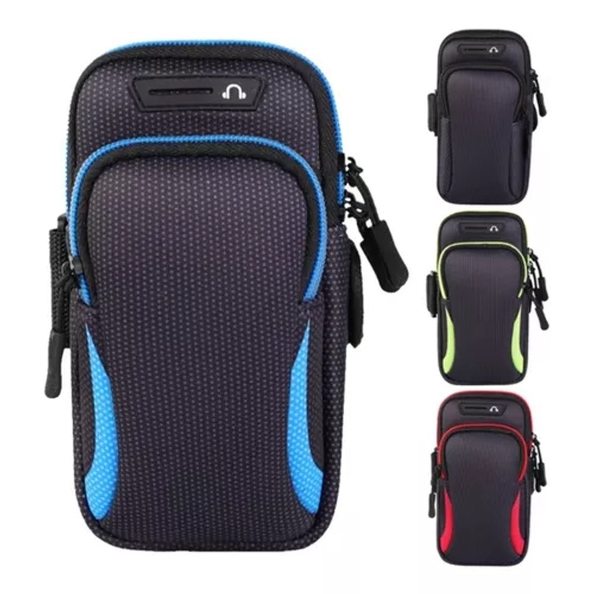 GENERICO - Bolso Porta Celular Deportivo Con Correa-  Azul