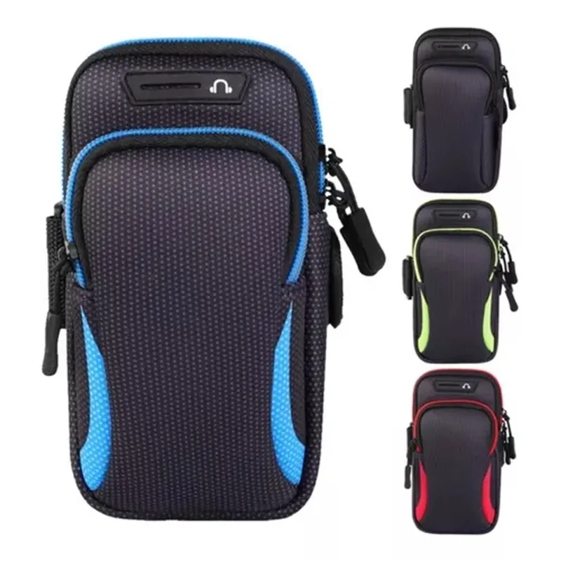 GENERICO - Bolso Porta Celular Deportivo Con Correa-  Azul