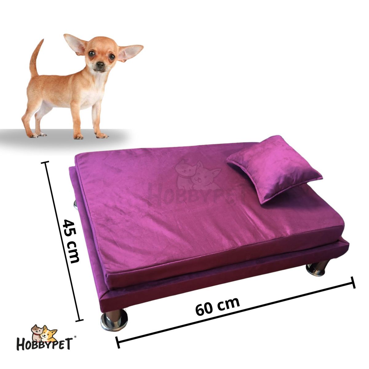 GENERICO - Cama para perro TARIMA DOG - Talla S - Fucsia