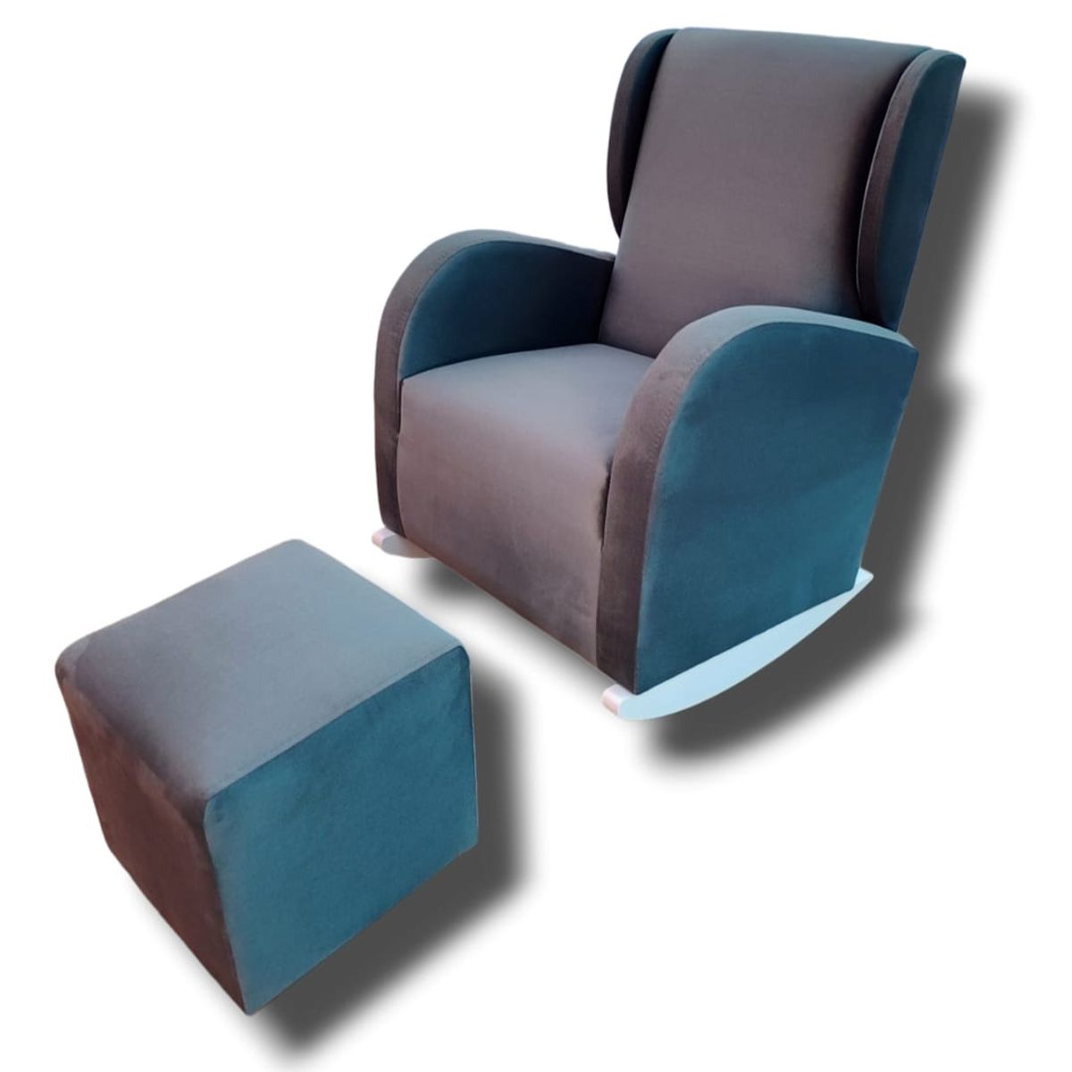 NO LOGO - Sillon Mecedor de Lactancia Orejon Gris