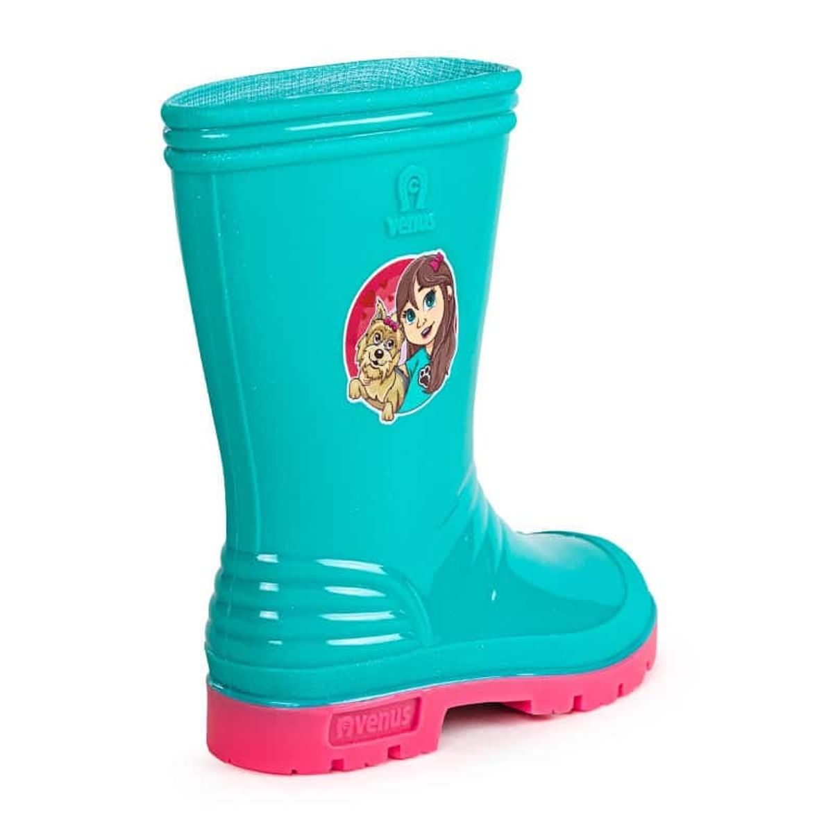 VENUS - BOTA INFANTIL CON STICKER ESMERALDA VERDE