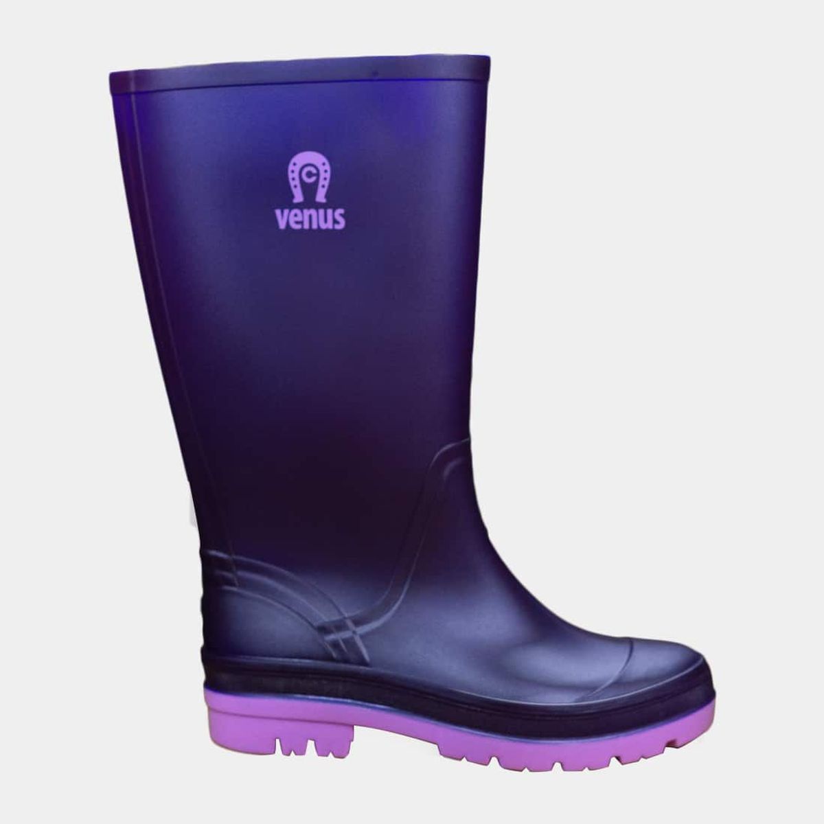 VENUS - Venus Bota de lluvia para mujer Llanera Media Morado
