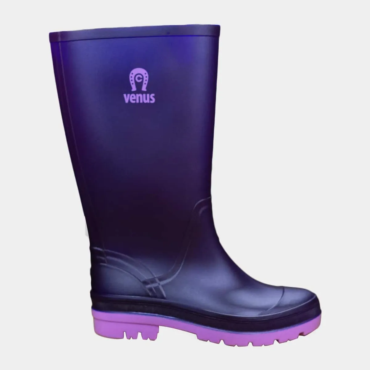 VENUS - Venus Bota de lluvia para mujer Llanera Media Morado