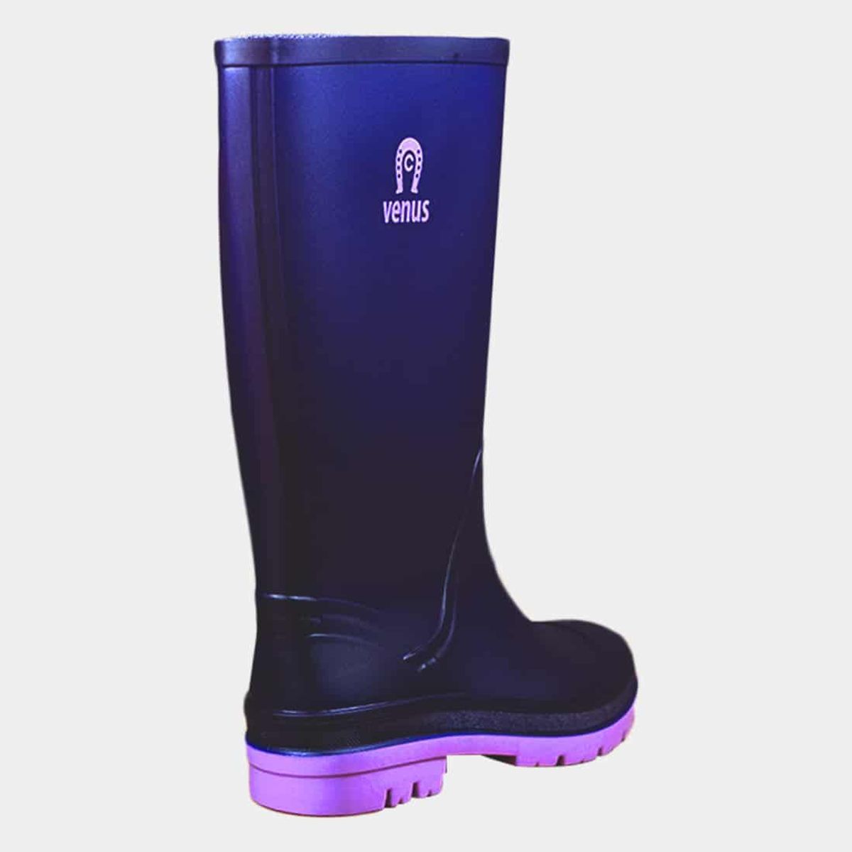 VENUS - Venus Bota de lluvia para mujer Llanera Media Morado