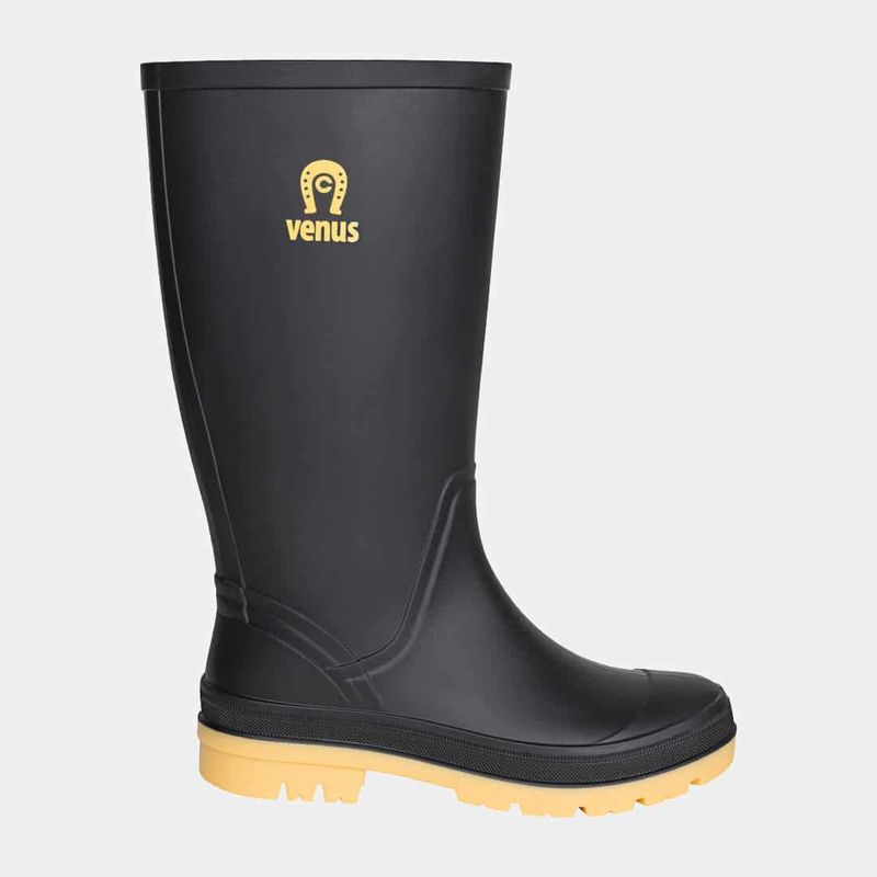 VENUS - Venus Bota de lluvia para mujer Llanera Media negro