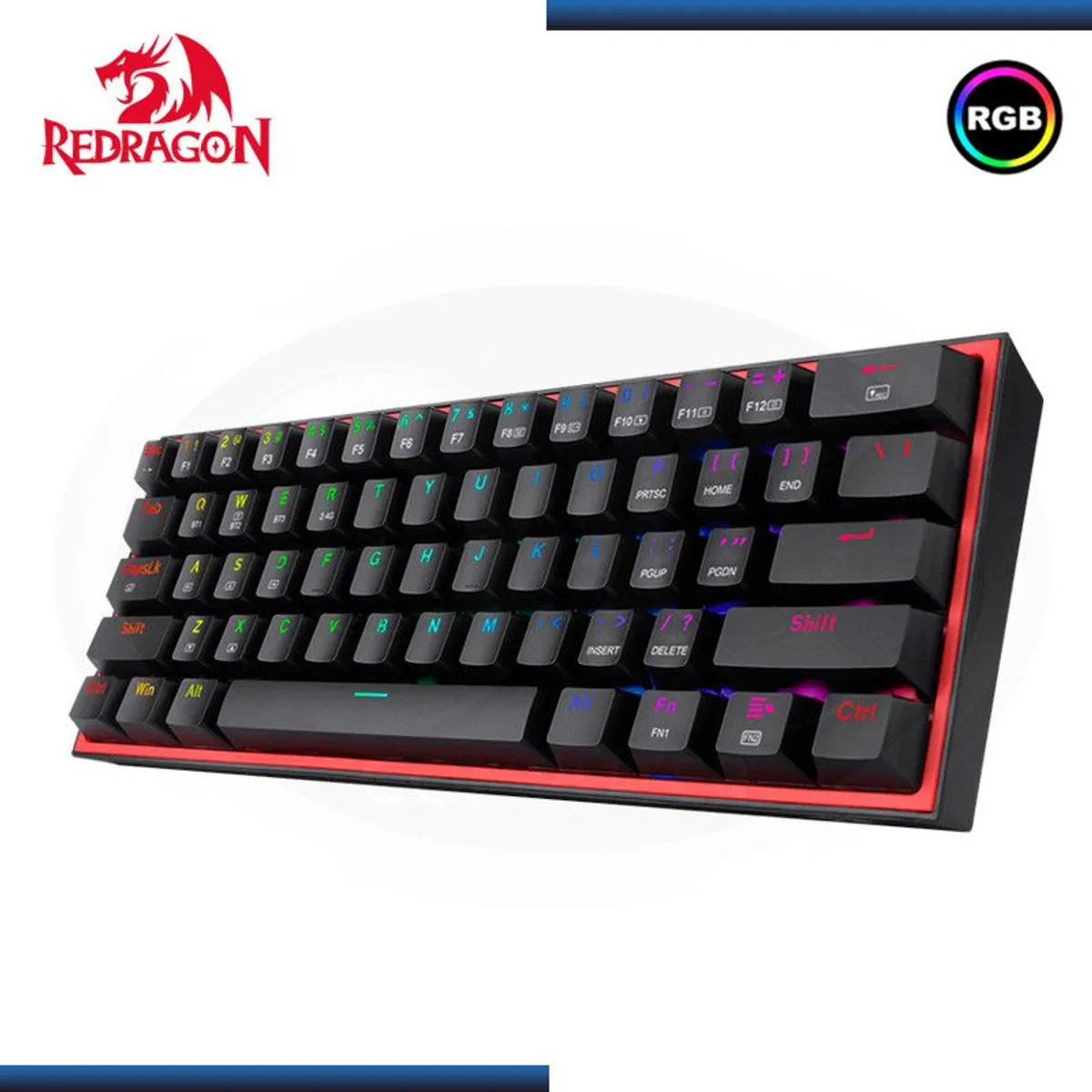 REDRAGON - Teclado Redragon FIZZ PRO Wireless Spanish K616-RGB-B BLACK
