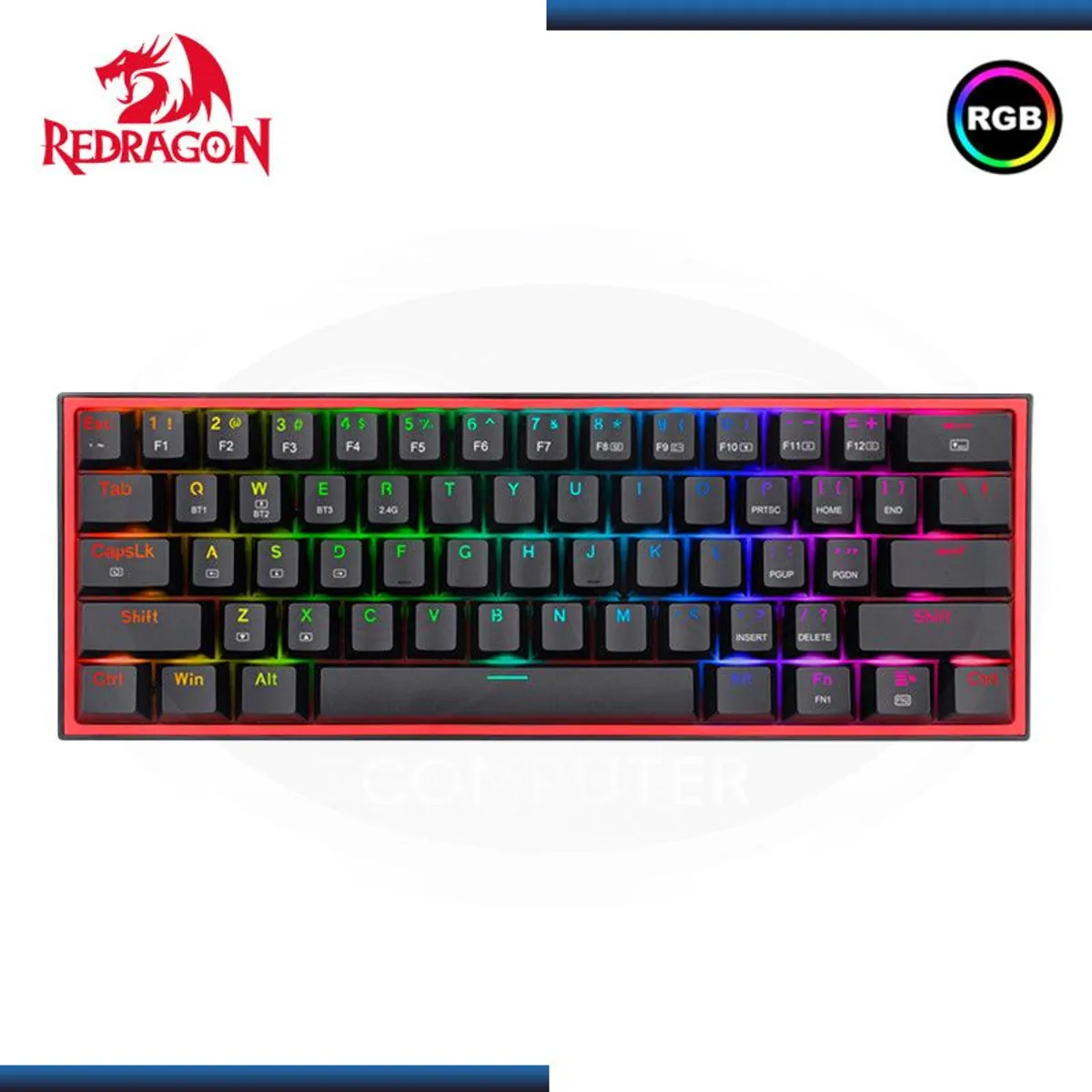 REDRAGON - Teclado Redragon FIZZ PRO Wireless Spanish K616-RGB-B BLACK