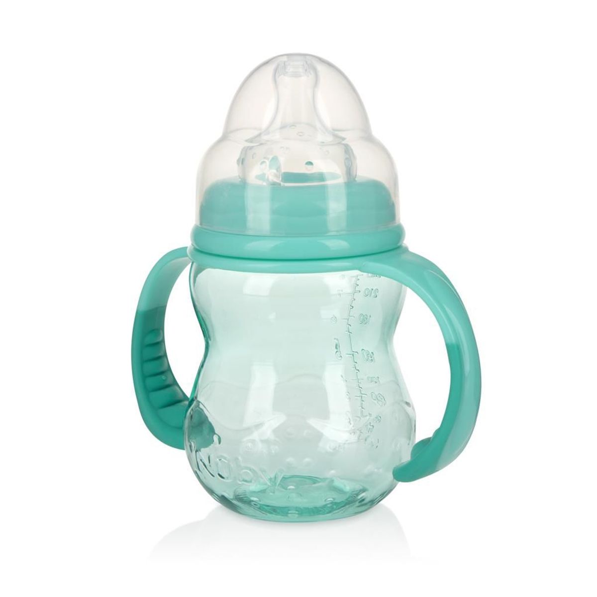 NUBY - Biberón De Tritan 3 Etapas  8onz/240ml Celeste  Nuby