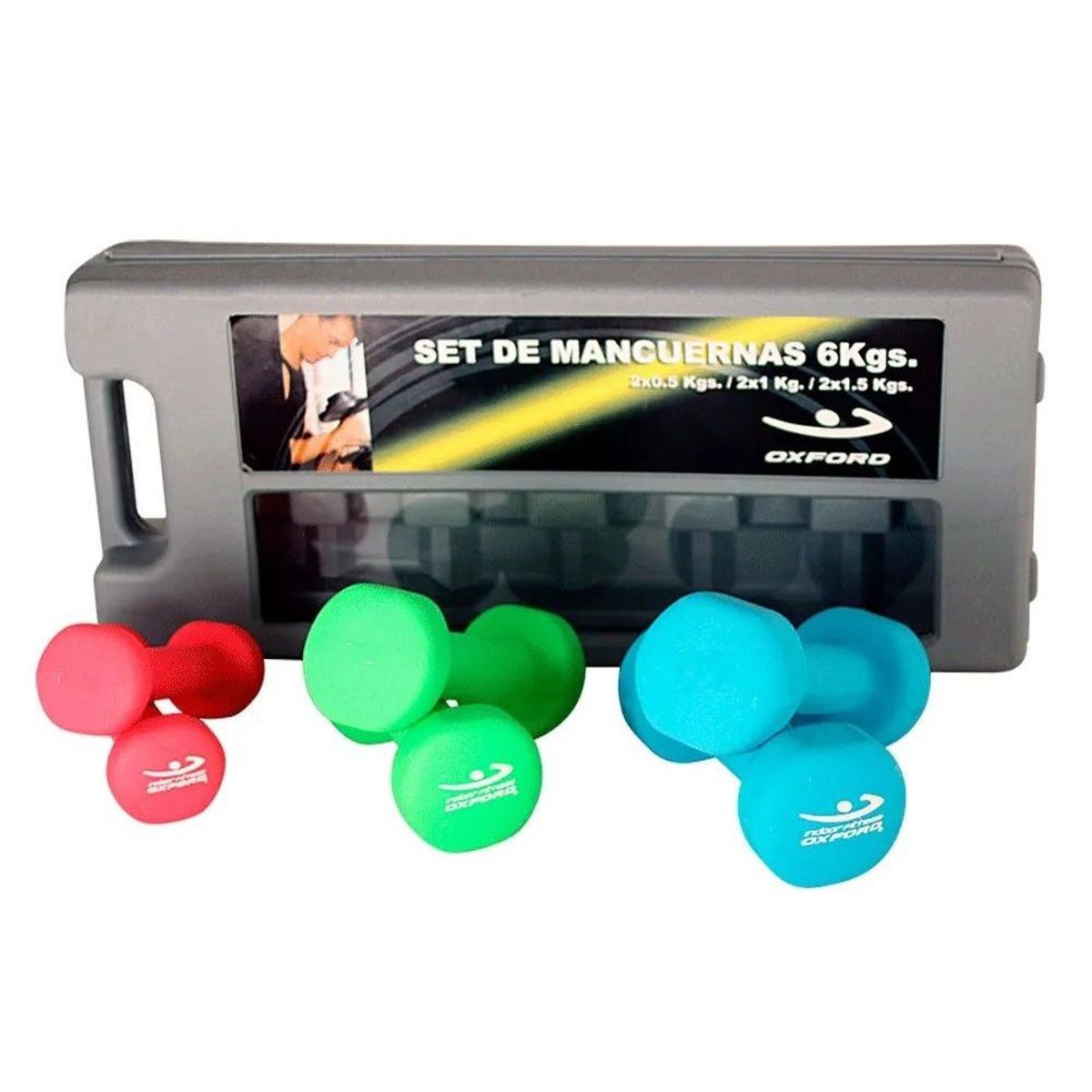 OTTOWARE - Set De Mancuernas Vinilo 6KG