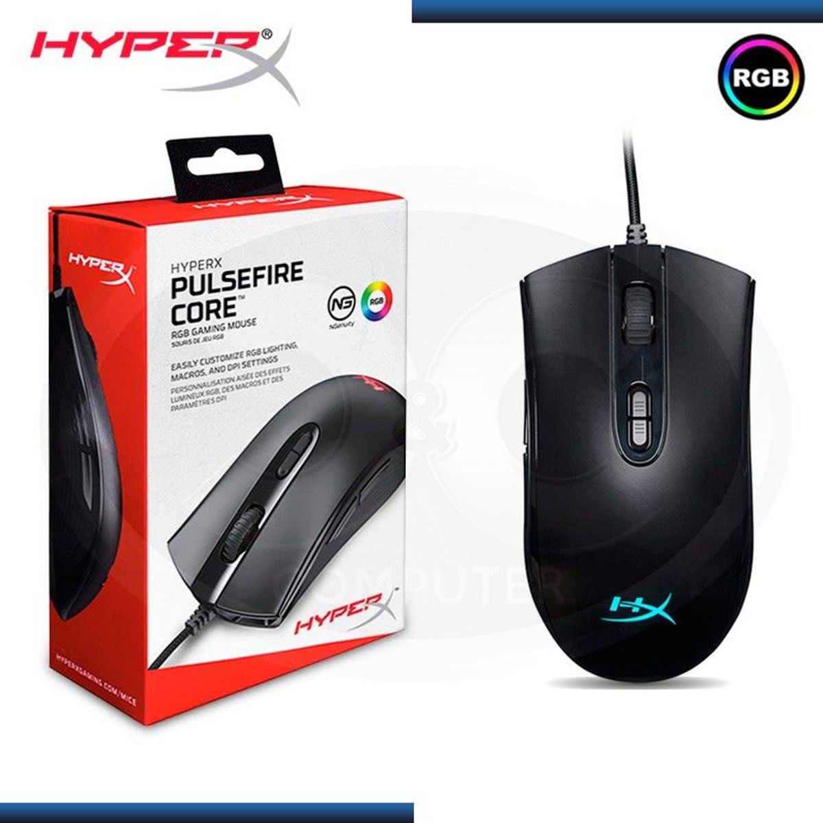 HYPERX - Mouse Gamer Hyperx Pulsefire CORE