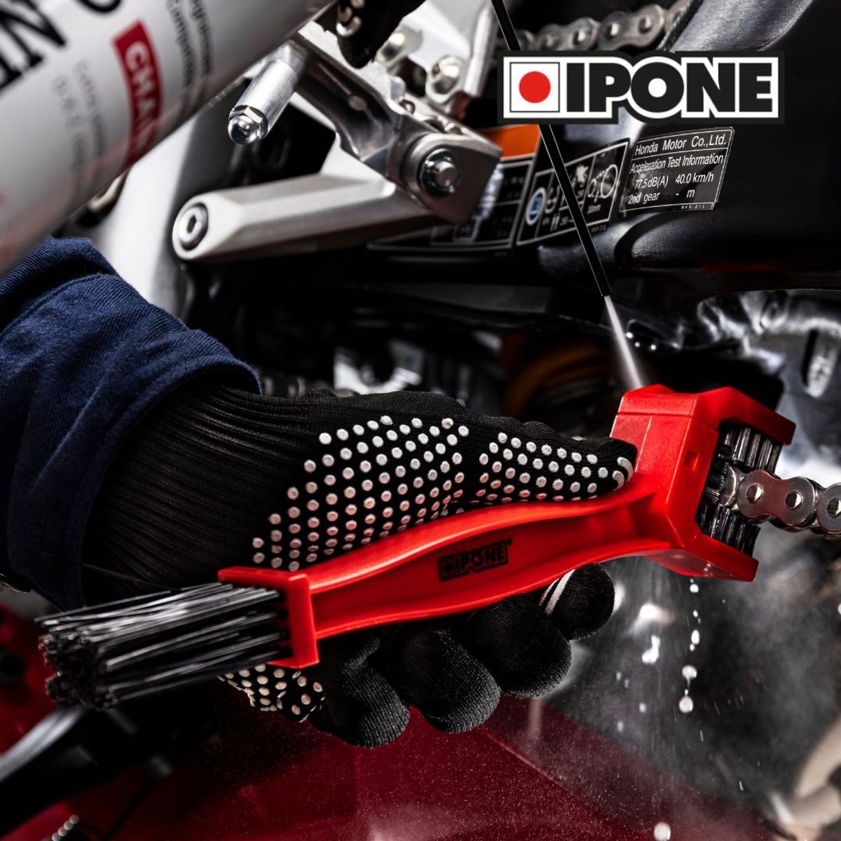 GENERICO - CEPILLO DE LIMPIEZA DE CADENA DE MOTO