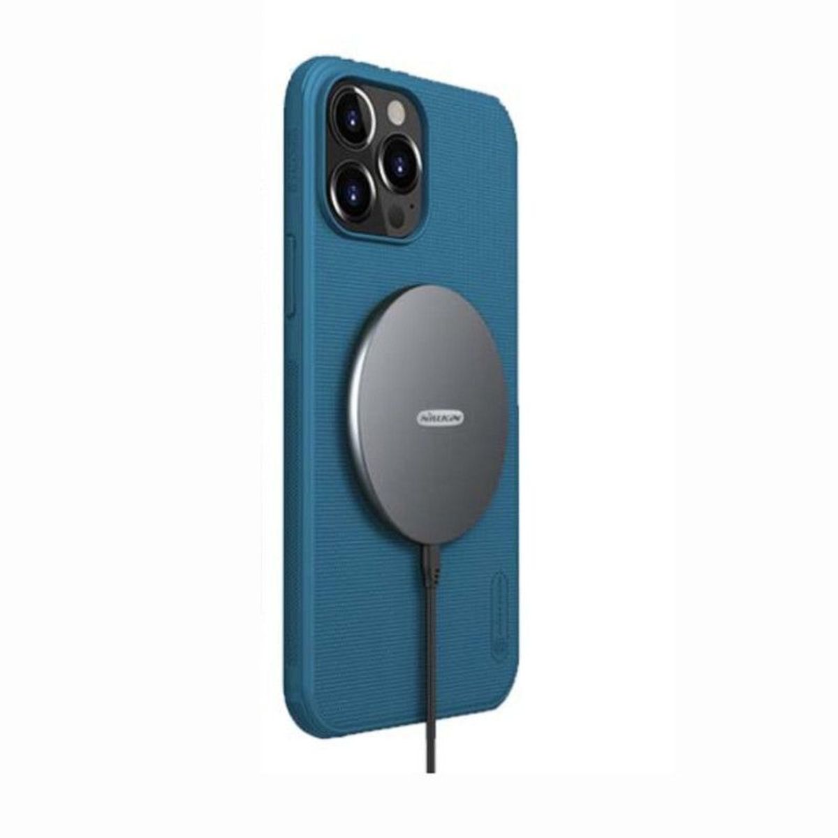 NILLKIN - Iphone 13 Case Nillkin SUPER FROSTED SHIELD CON MAGSAFE - AZUL