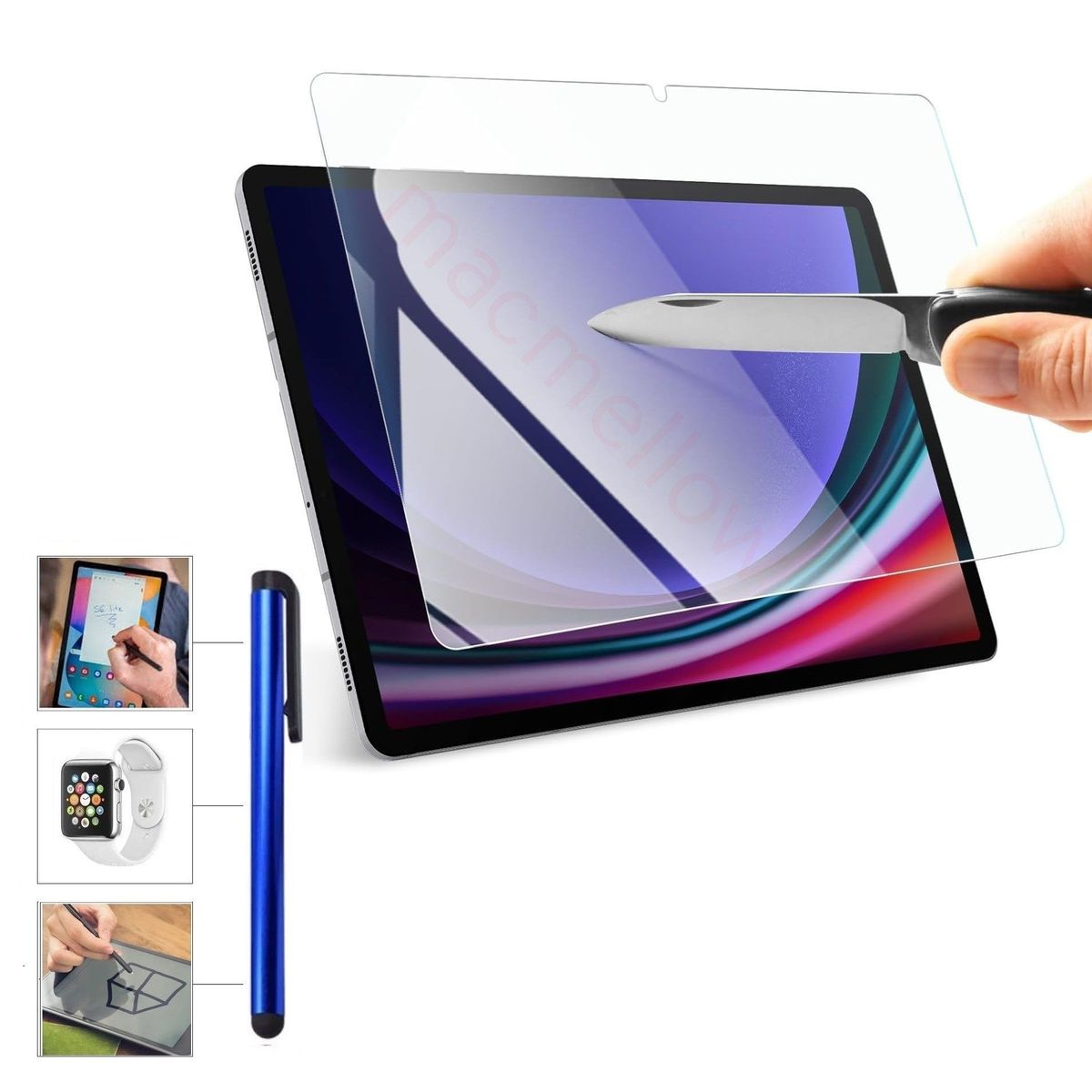 GENERICO - Protector de Pantalla & Lapiz Optico para Samsung Tab S9 11.0 SM-X710