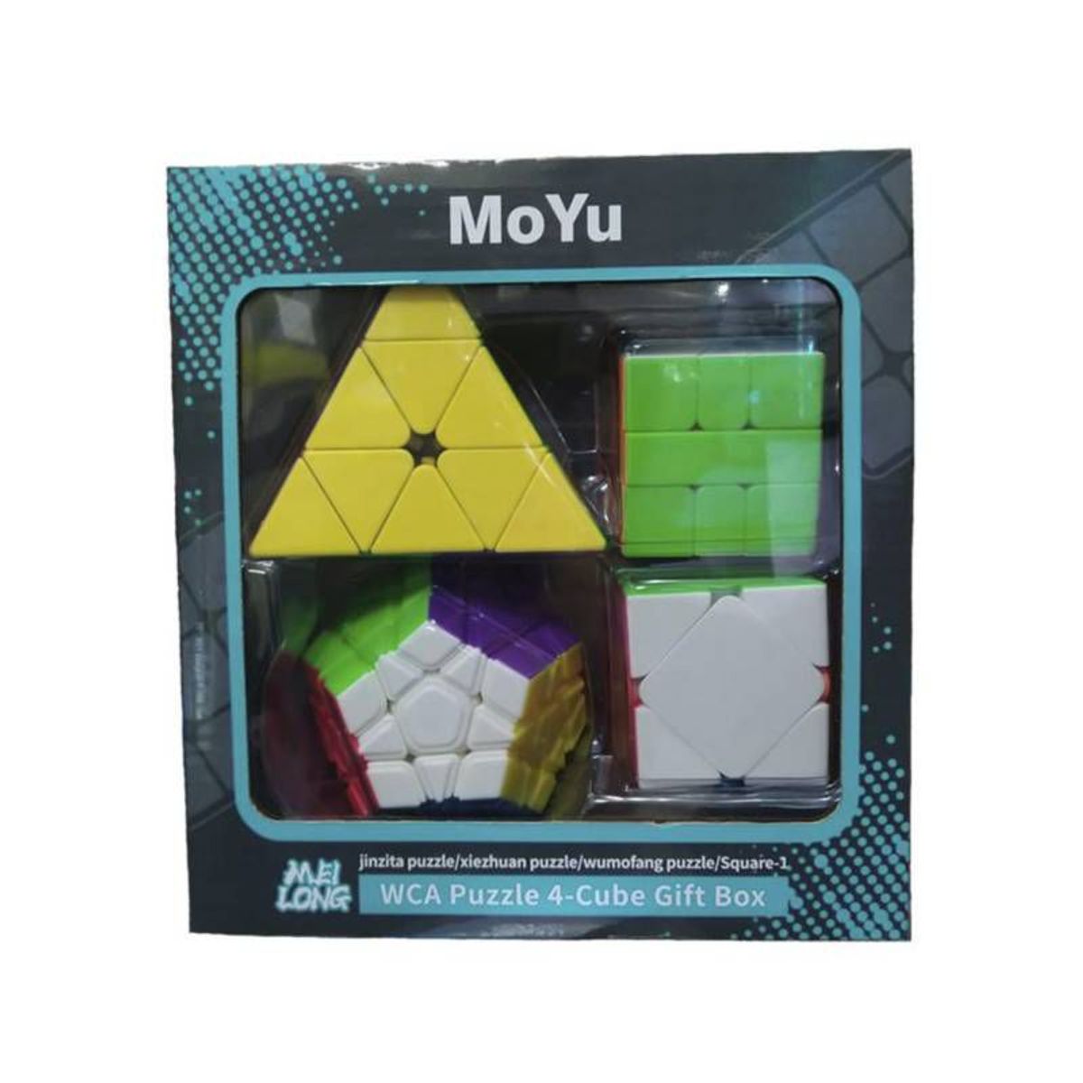 GENERICO - Cubo Mágico Cubo Rubik Moyu - Set 4 cubos