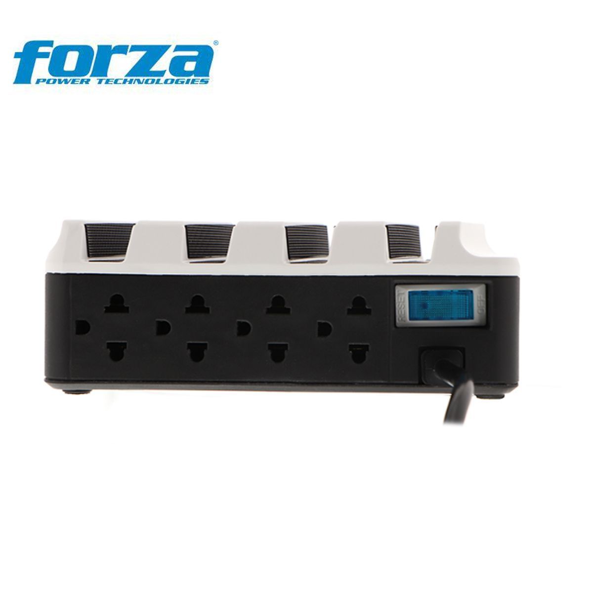 FORZA - Forza supresor de pico  Fsp-4412usb 4 Salidas 4 Usb 1250 Joules