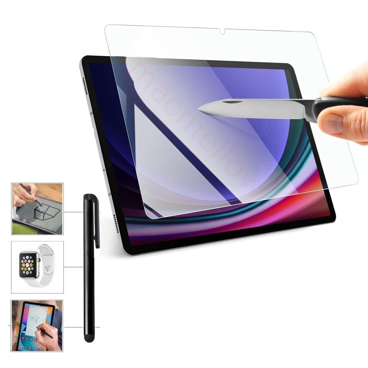 GENERICO - Protector de Pantalla & Lapiz Optico para Samsung Tab S9 11.0 SM-X710