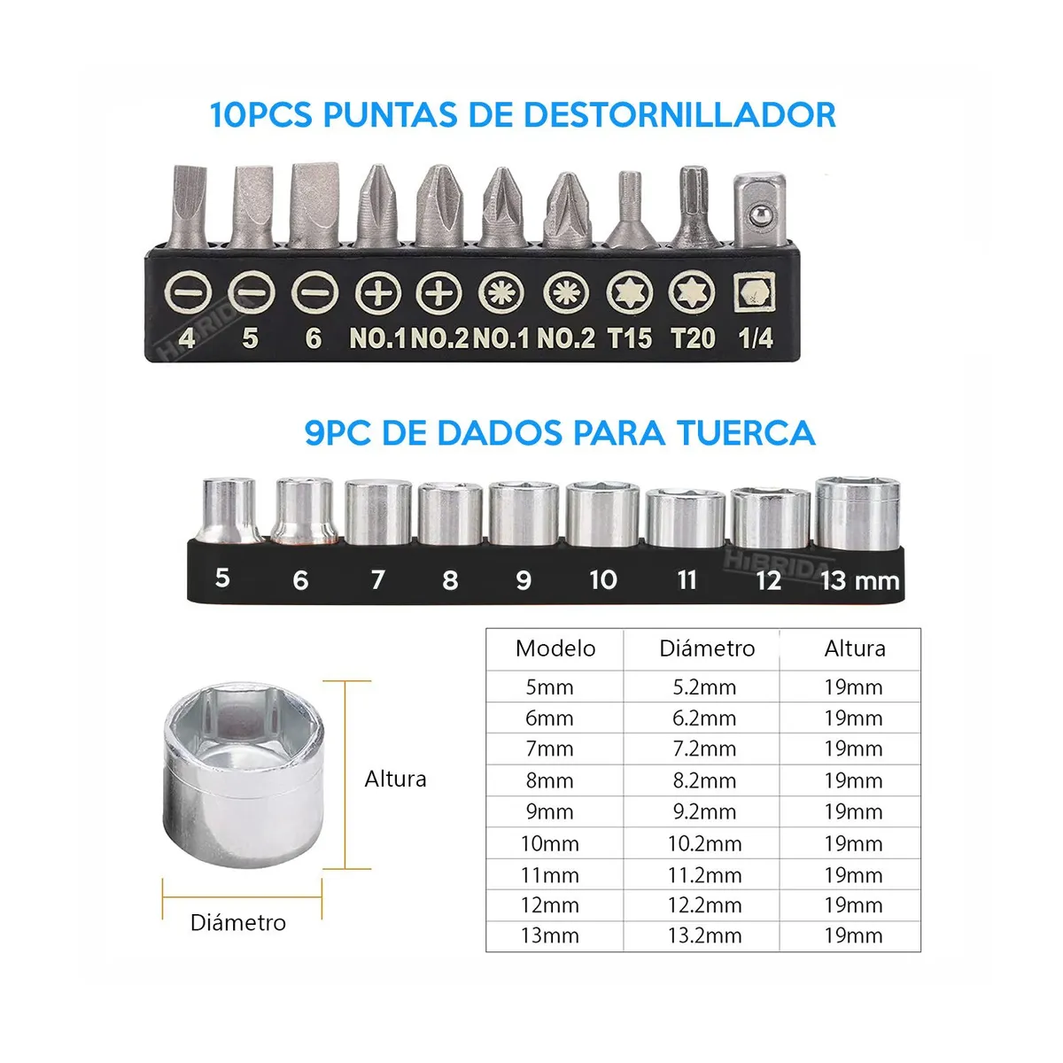 INGCO TOOLS - Taladro Atornillador Inalámbrico 20v + 21 Accesorios Ingco 2000mAh