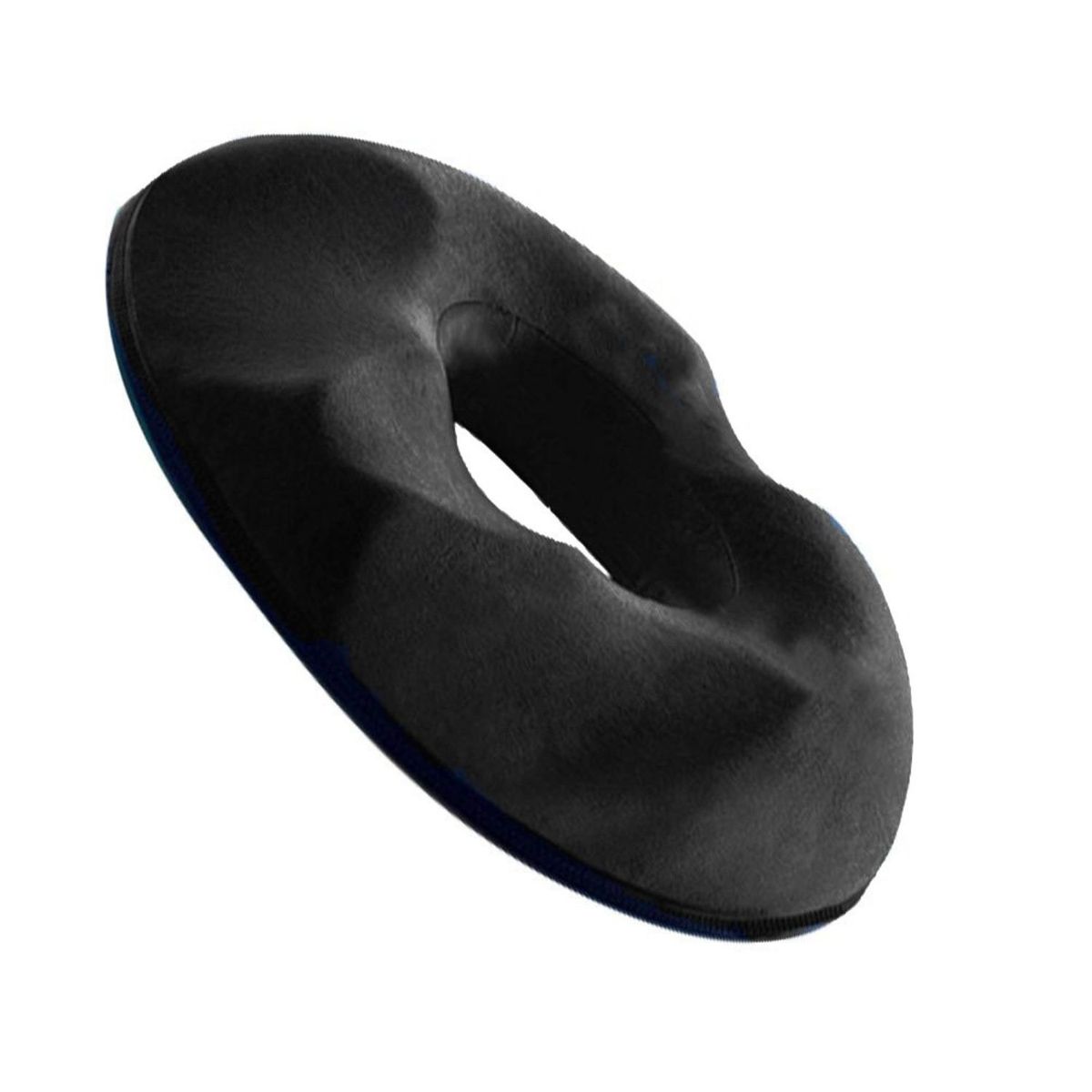 DAUER - Duo Cojin Ortopedico Lumbar y Asiento Dona Anatomico Gel + Bambu NEGRO