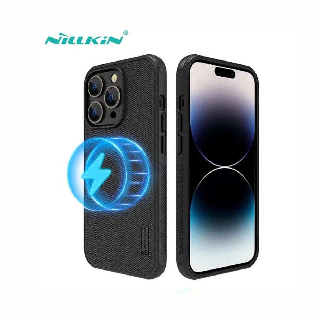 NILLKIN - Iphone 13 Pro Max Case Nillkin SUPER FROSTED SHIELD CON MAGSAFE NEGRO