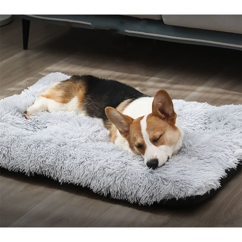 GENERICO - Cama Colchoneta pelo largo XL - Plomo 70x95CM