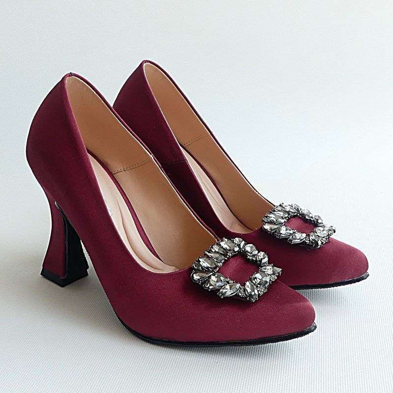 Zapatos de Vestir Mujer Stiletto Vino Cherry SAPATU