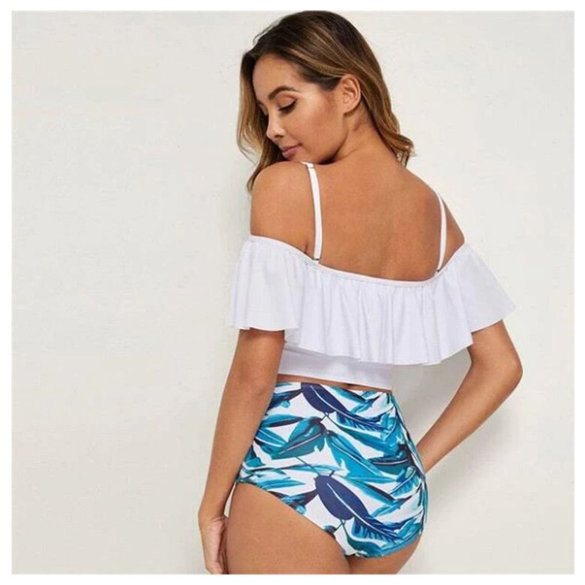 DENISASAA - bikini moda traje de baño dividido bañador