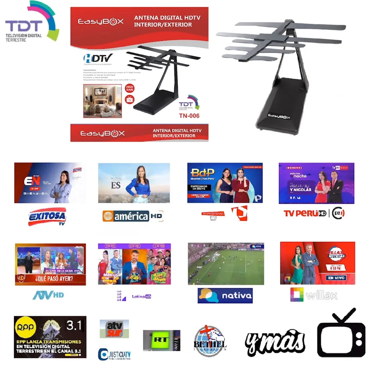 Easy Corp - ANTENA TV DIGITAL HD INTERIORES