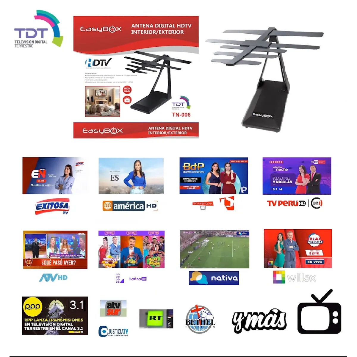 Easy Corp - ANTENA TV DIGITAL HD INTERIORES