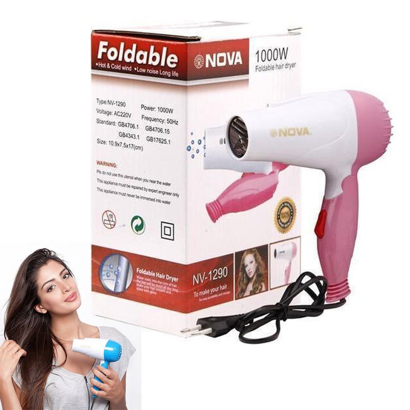 Hair Dryer Secador Con Aire Frio Mini Secadora De Cabello Plegable
