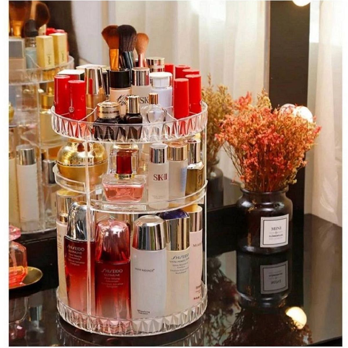 GENERICO - Organizador Acrílico para Cosméticos  Giratorio