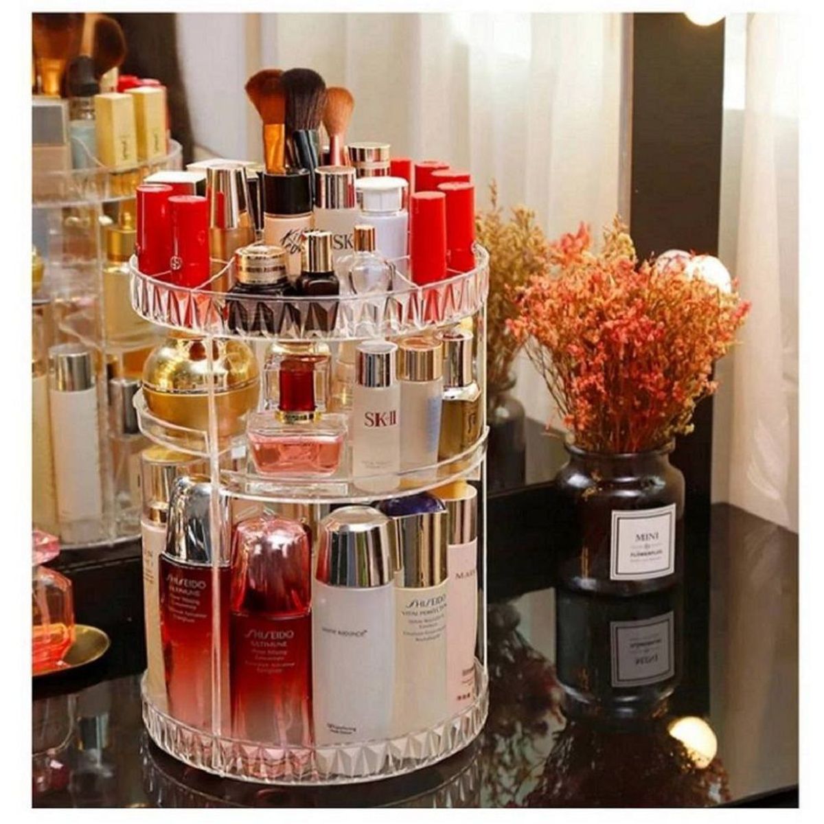 GENERICO - Organizador Acrílico para Cosméticos  Giratorio