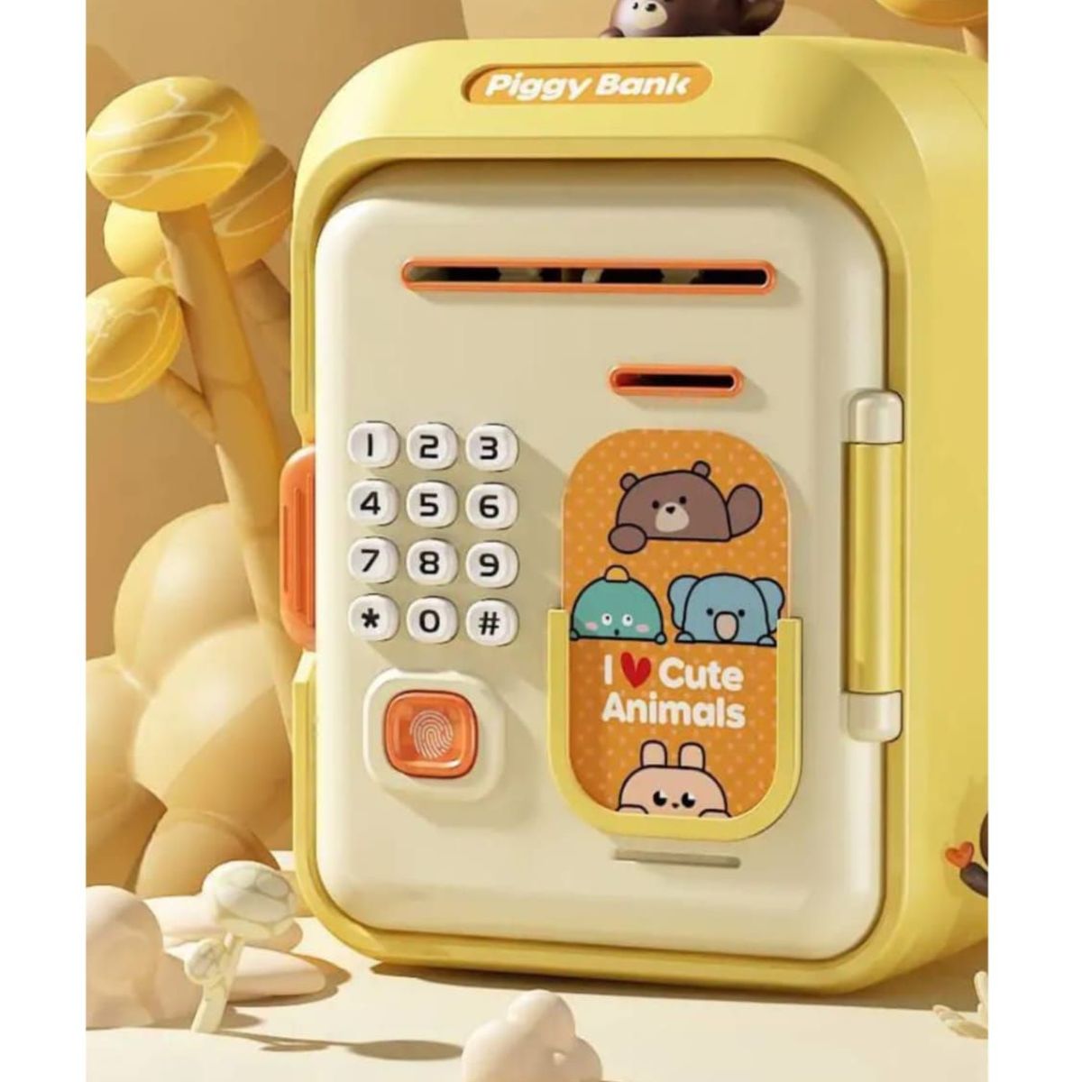 GENERICO - ALCANCIA ELECTRONICA DE MONEDAS Y BILLETES PARA NIÑOS