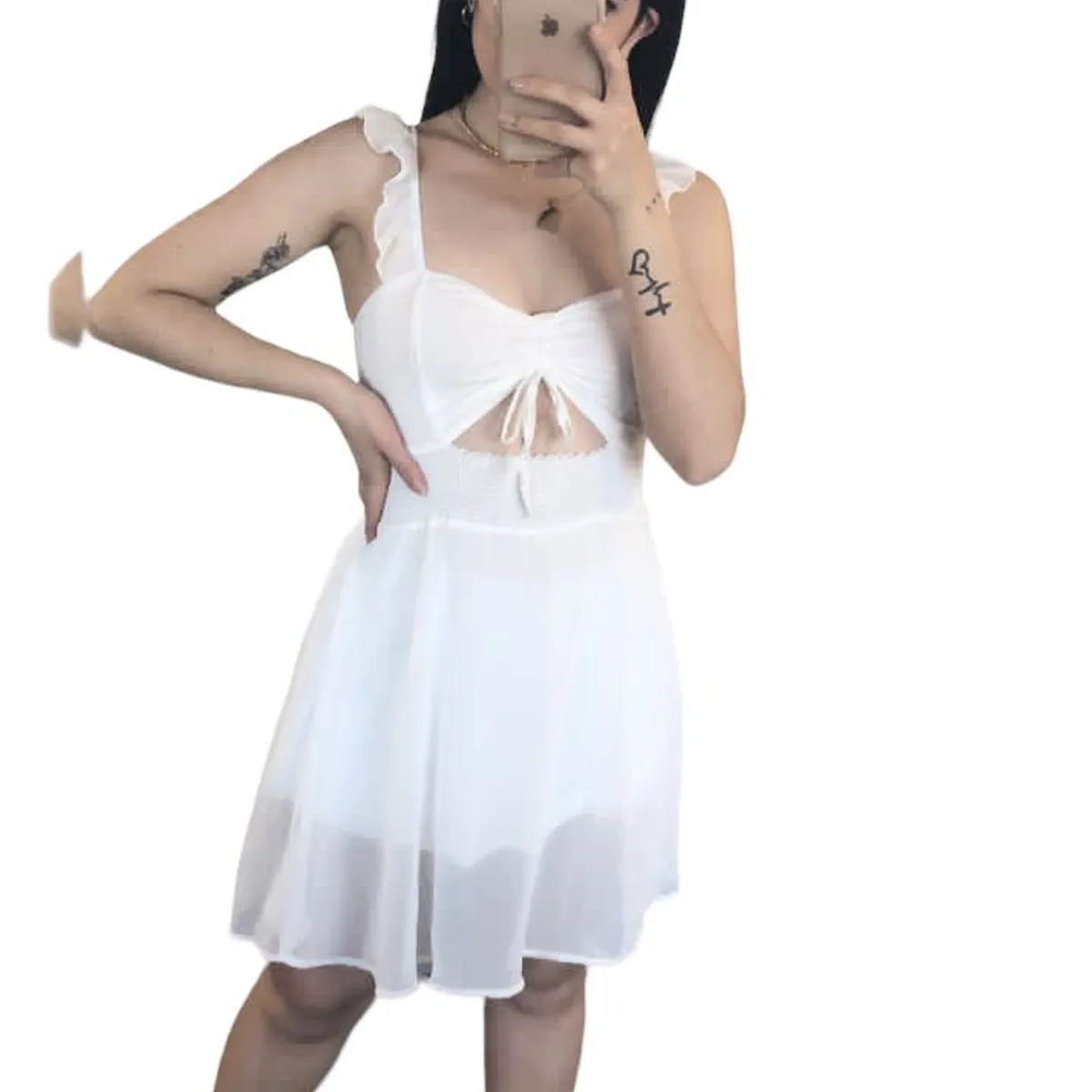 AMA OUTFITTERS - VESTIDO DE GASA AMAIA