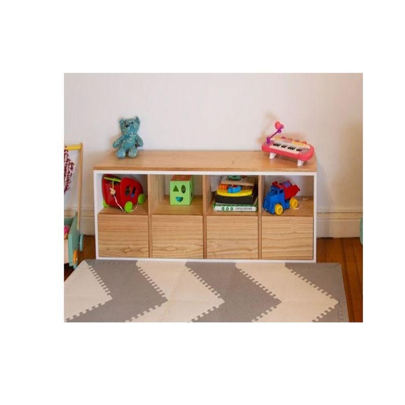 AMUEBLE - JUGUETERO - ORGANIZADOR  melamina * CELINA *  Tiendas Amueble