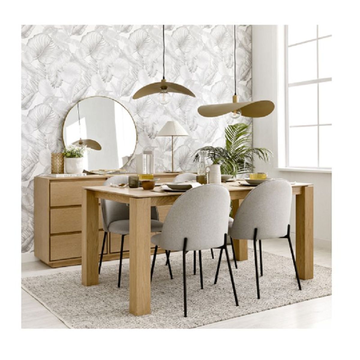 MOBILIARI - COMEDOR MOBILIARI CESAR 4 SILLAS.