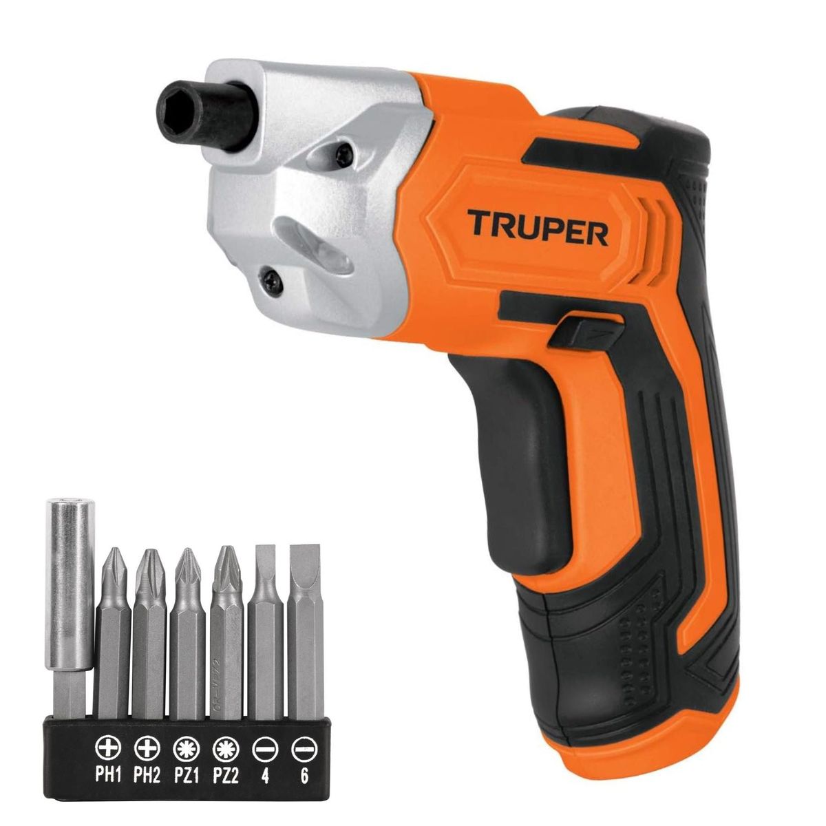 TRUPER - Destornillador atornillador inalámbrico 3,6 V, 7 puntillas magnéticas