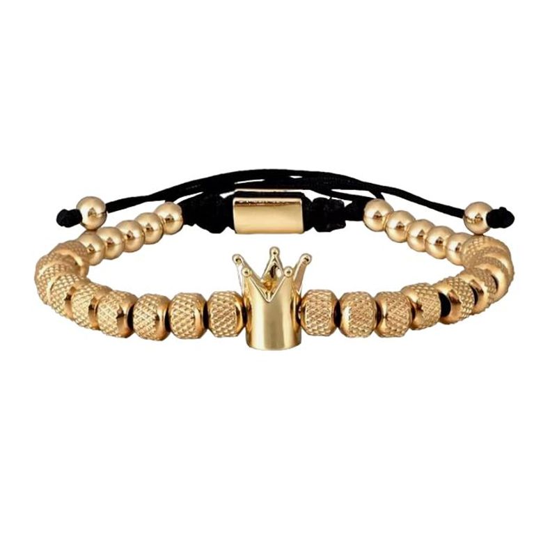 CLOCK PERU - Brazalete de Hombre en Acero Inoxidable Dorado  BRA-39