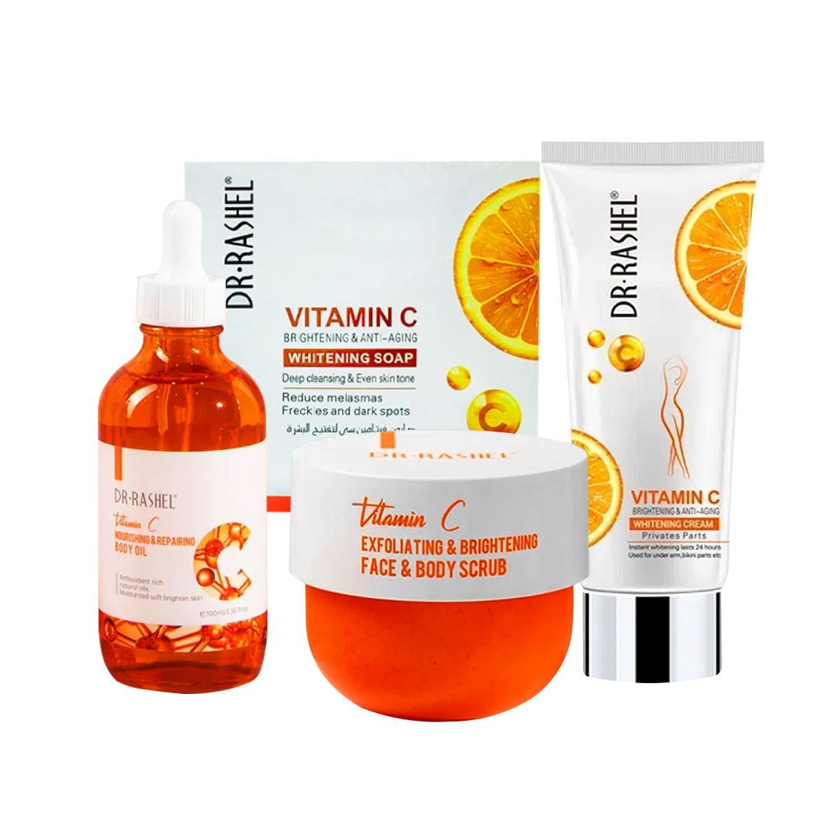 GENERICO - Pack Exfoliante Blanqueador e iluminador con Vitamina C