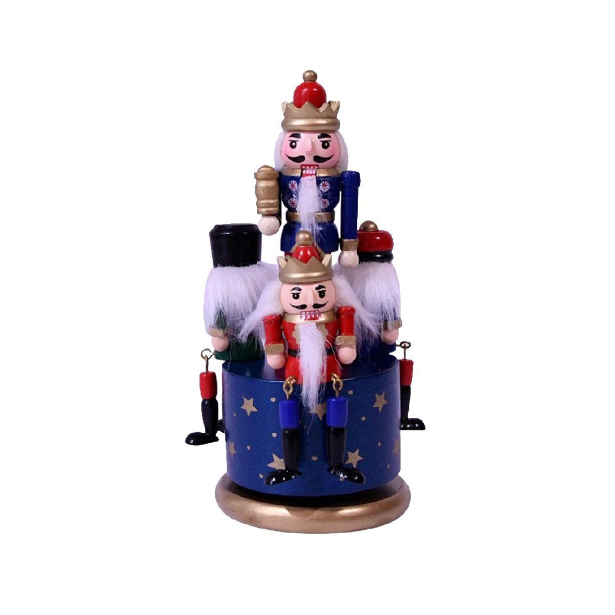 GENERICO - Cascanueces Musical BJ23001B Altura 20 cm Base Azul