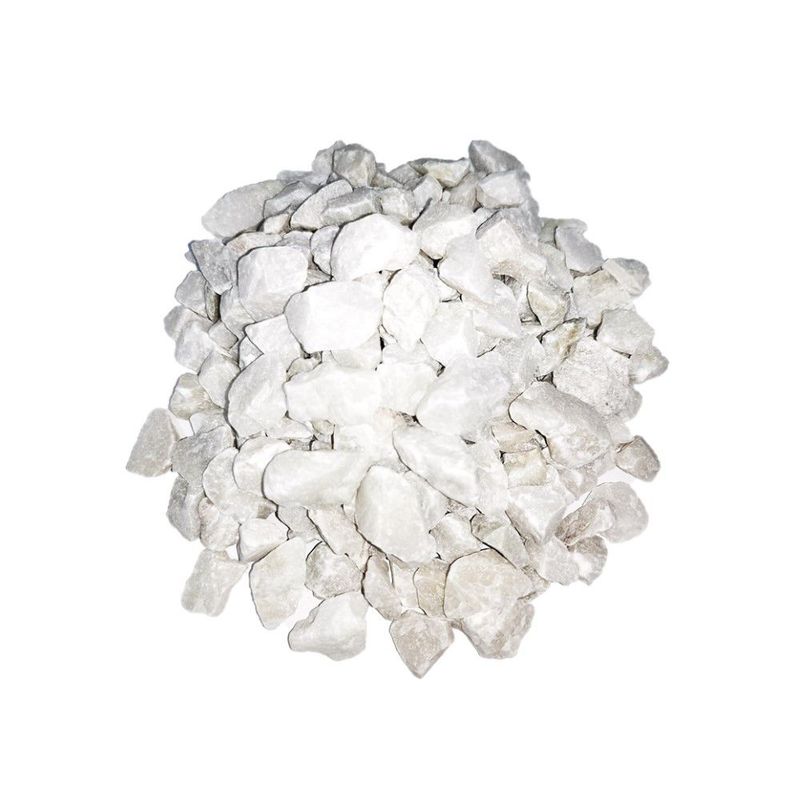 GENERICO - GRANALLA BLANCA BRILLANTE  2-4CM BOLSA 5KG