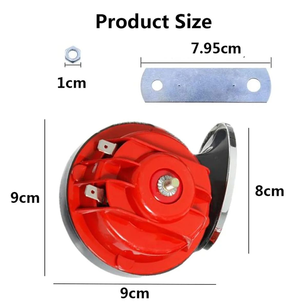 GENERICO - CLAXON CARACOL PARA MOTO