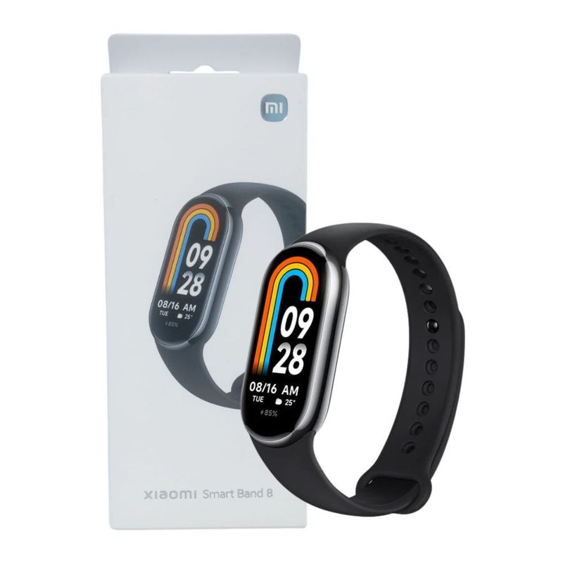 XIAOMI - Xiaomi Smart Band 8 Bluetooth Pantalla Amoled 1.62” Hasta 16 días - BK