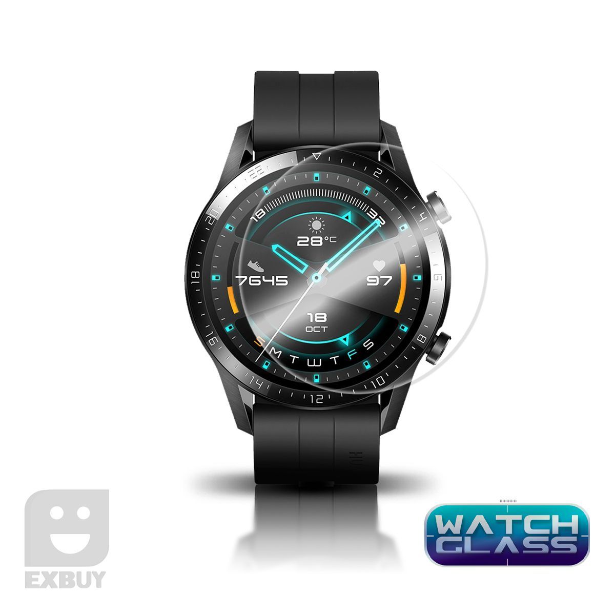 GENERICO - Mica Vidrio para Huawei Watch GT2 - 42 MM