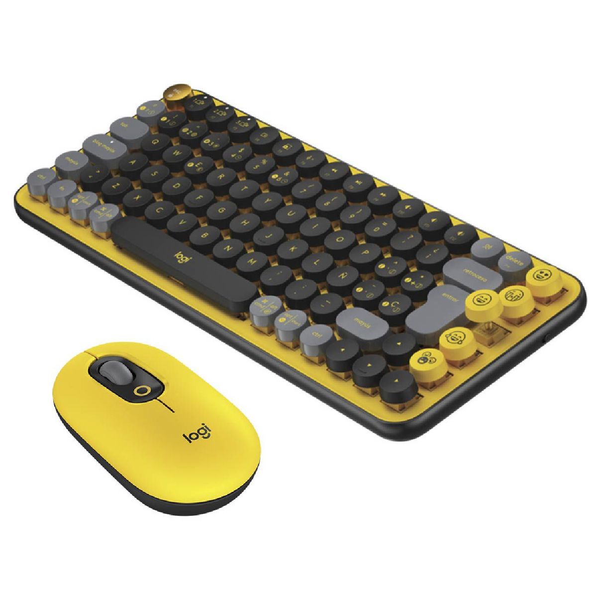 LOGITECH - Teclado Logitech  Mouse Pop NegroAmarillo 910-006543920-010713