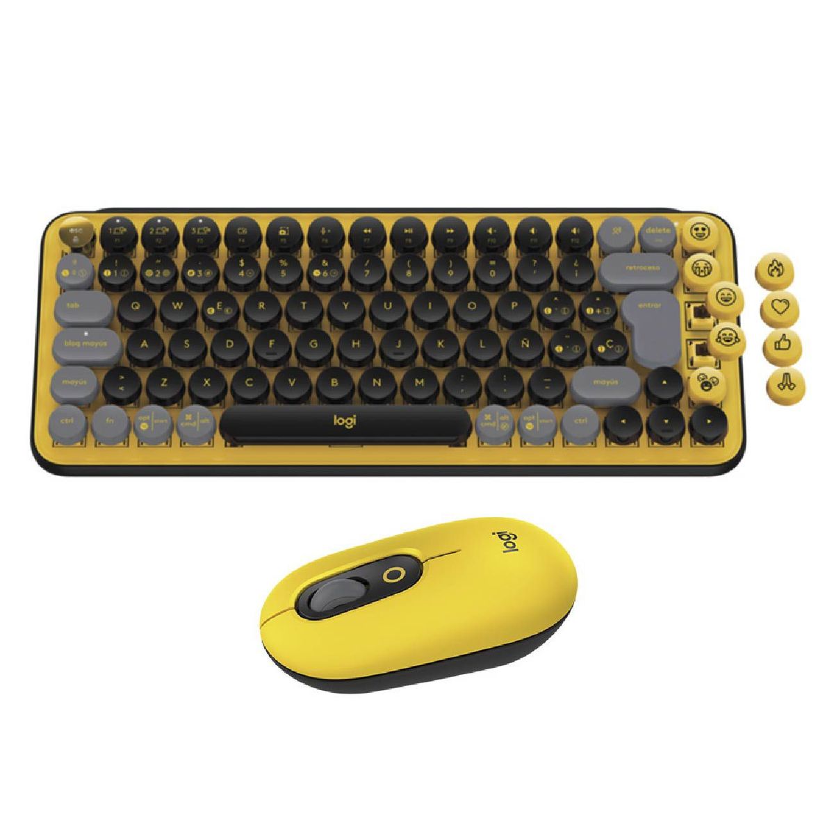 LOGITECH - Teclado Logitech  Mouse Pop NegroAmarillo 910-006543920-010713